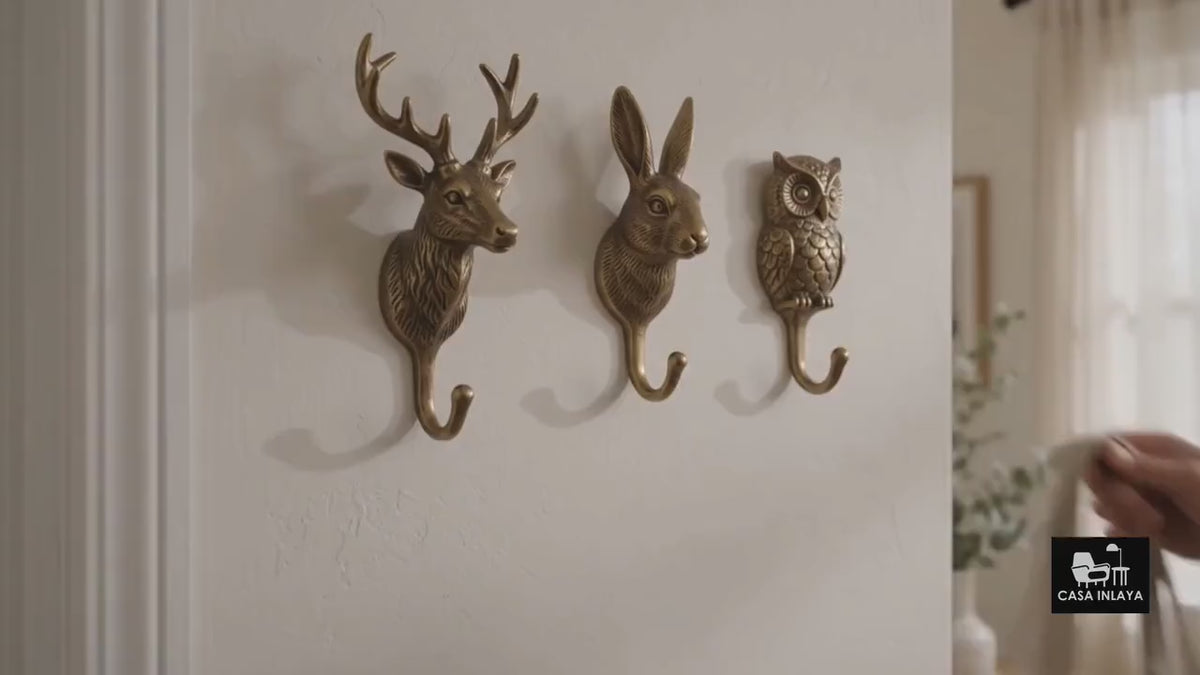 Vintage Animal Wall Hooks