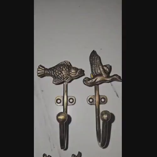 Antique Iron Animal Hooks