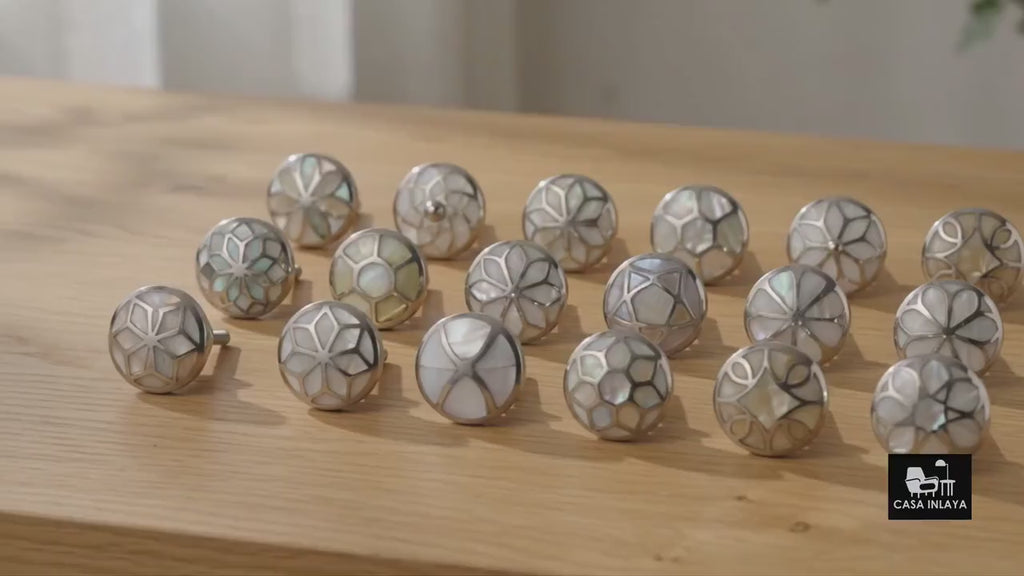 Mother of Pearl & Chrome Opulence Handle