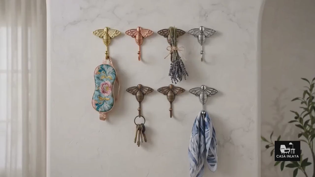 Decorative Bumblebee Wall Hook & Cabinet Pull