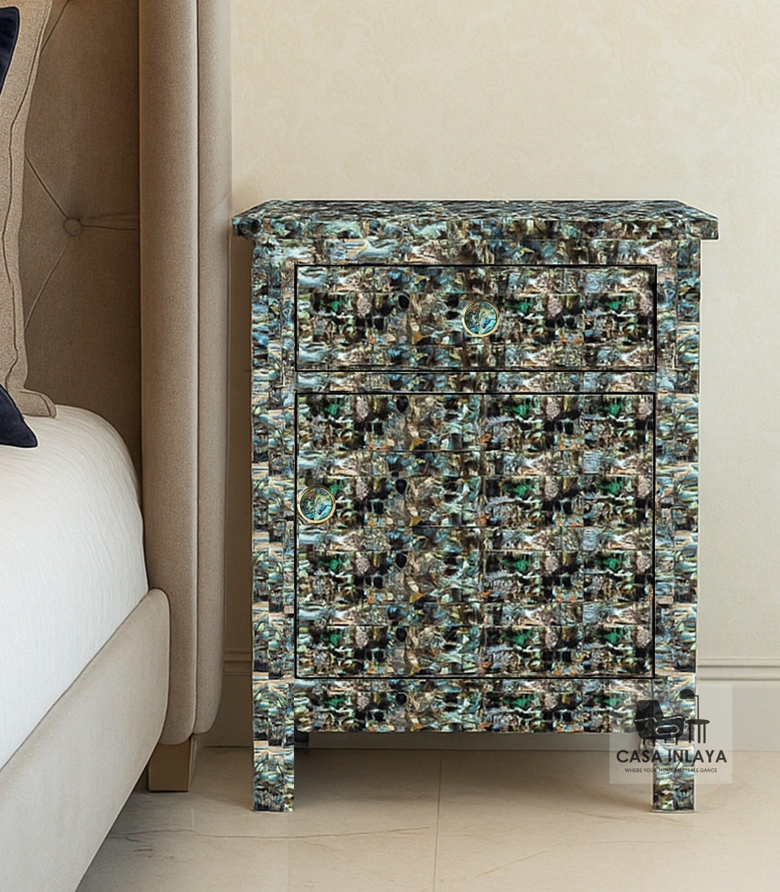 Mother of Pearl Abalone Nightstand