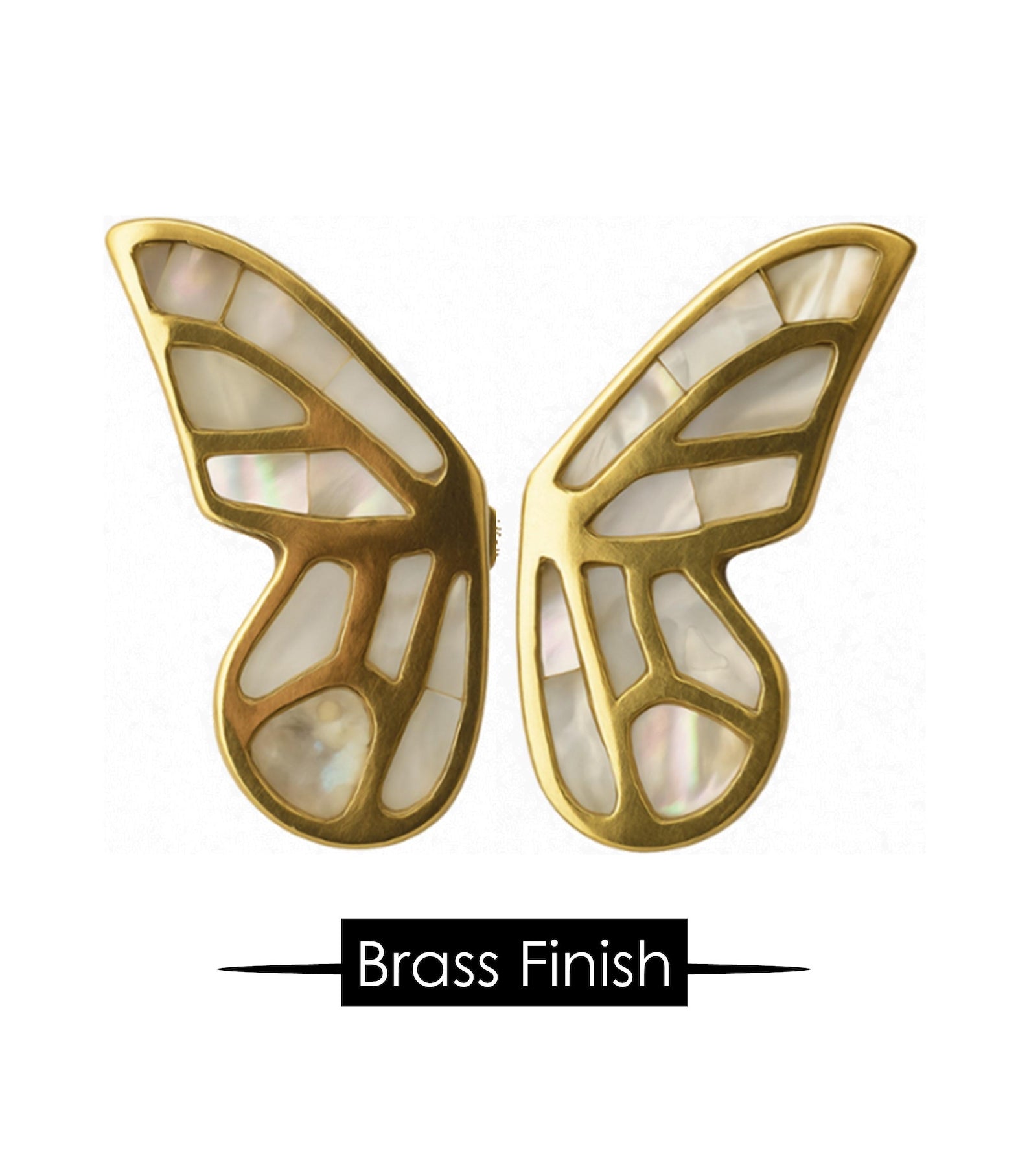 Mother of Pearl Butterfly Cabinet Knob