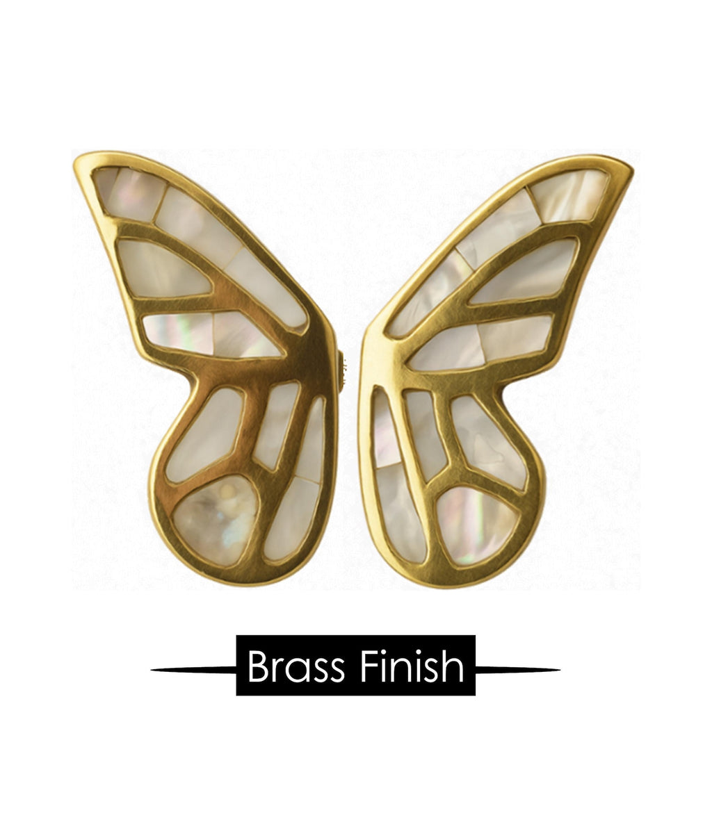 Mother of Pearl Butterfly Cabinet Knob