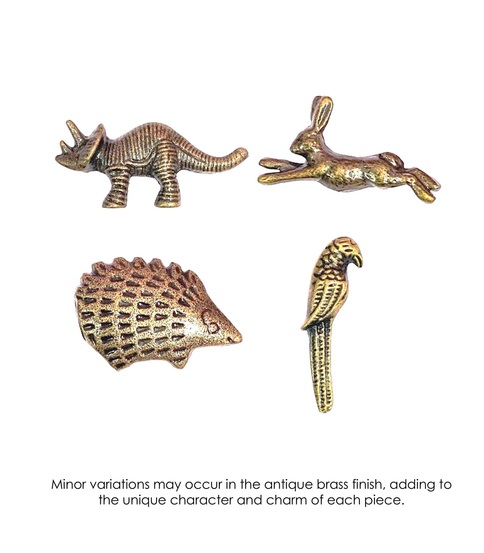 Antique Brass Animal Knobs, Whimsical Drawer Pulls Cabinet Handles