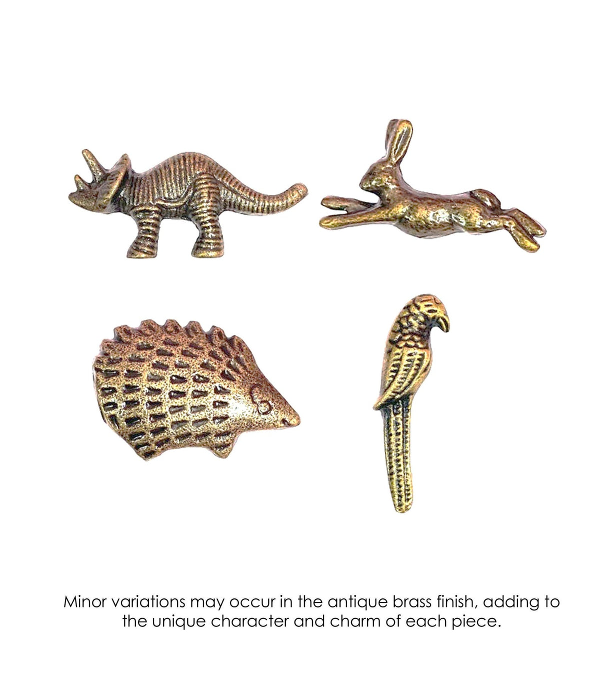 Antique Brass Animal Knobs, Whimsical Drawer Pulls Cabinet Handles
