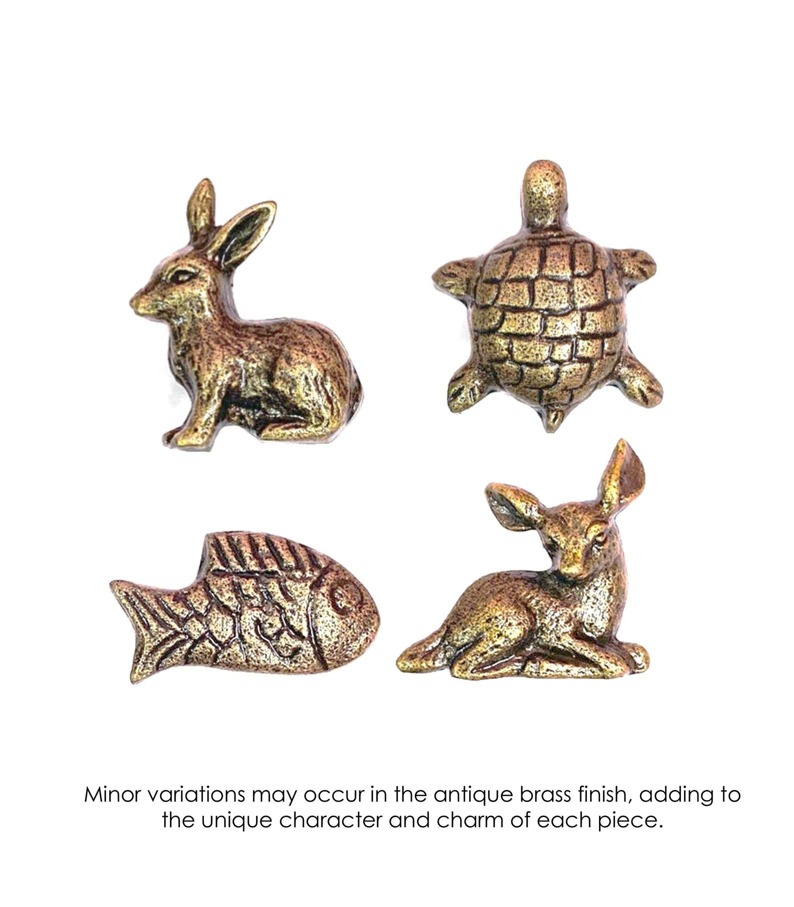 Antique Brass Animal Knobs, Whimsical Drawer Pulls Cabinet Handles