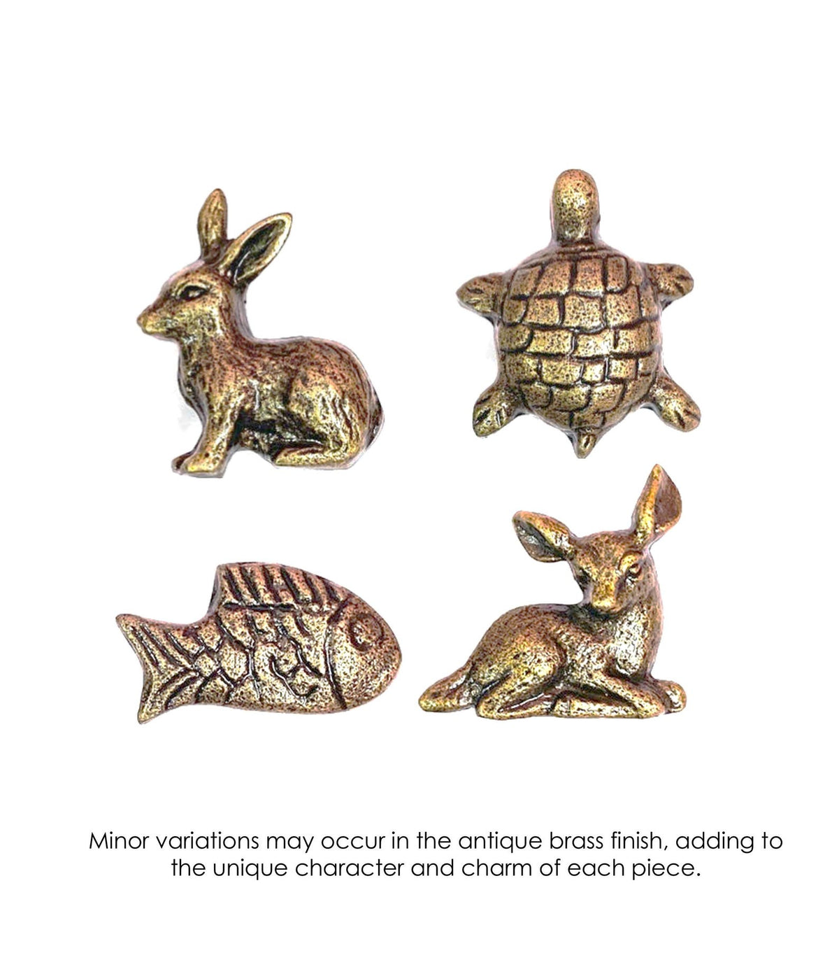 Antique Brass Animal Knobs, Whimsical Drawer Pulls Cabinet Handles