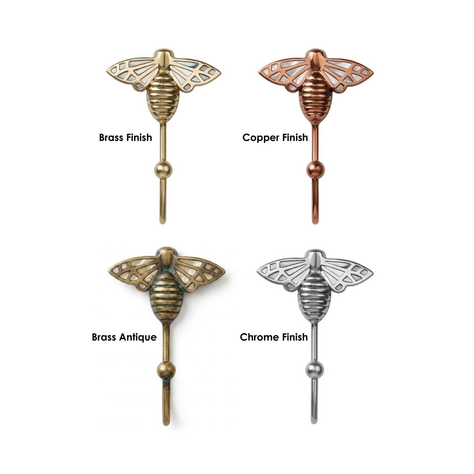 Decorative Bumblebee Wall Hook & Cabinet Pull