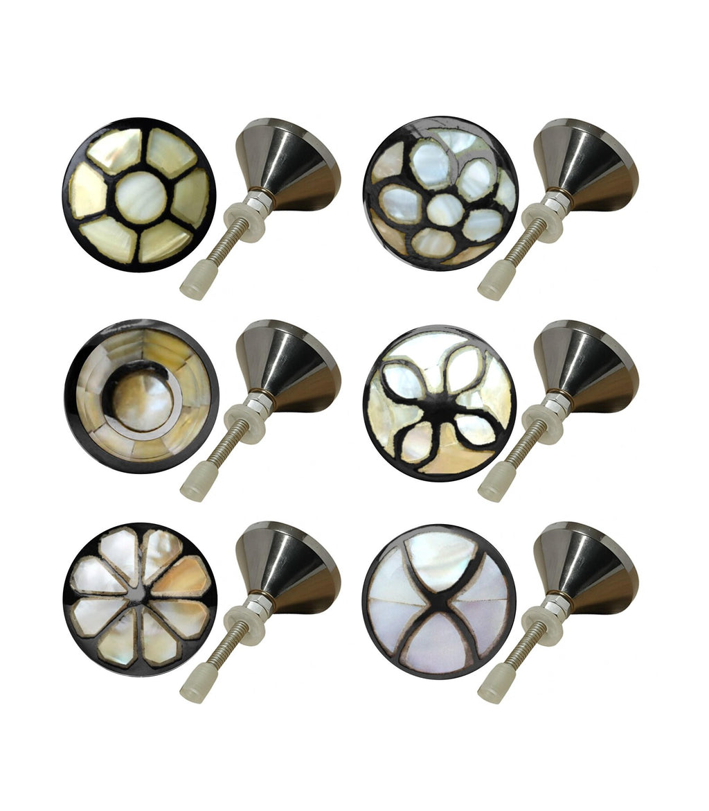 Mother of Black & Ivory Cabinet Handle