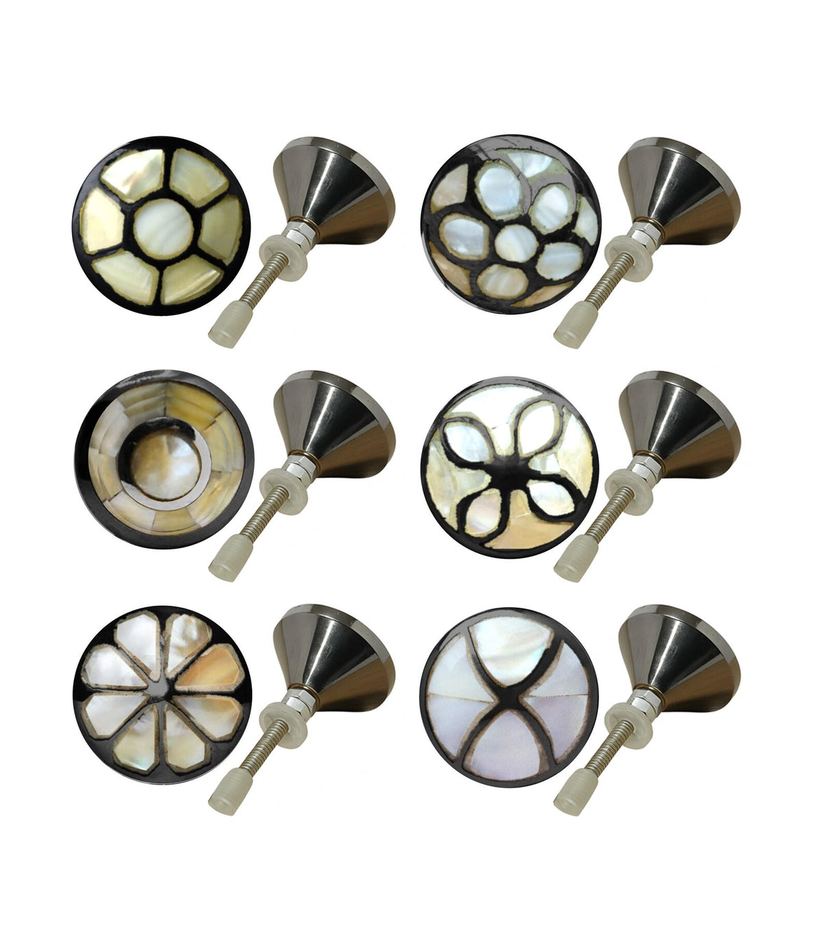 Mother of Black & Ivory Cabinet Handle