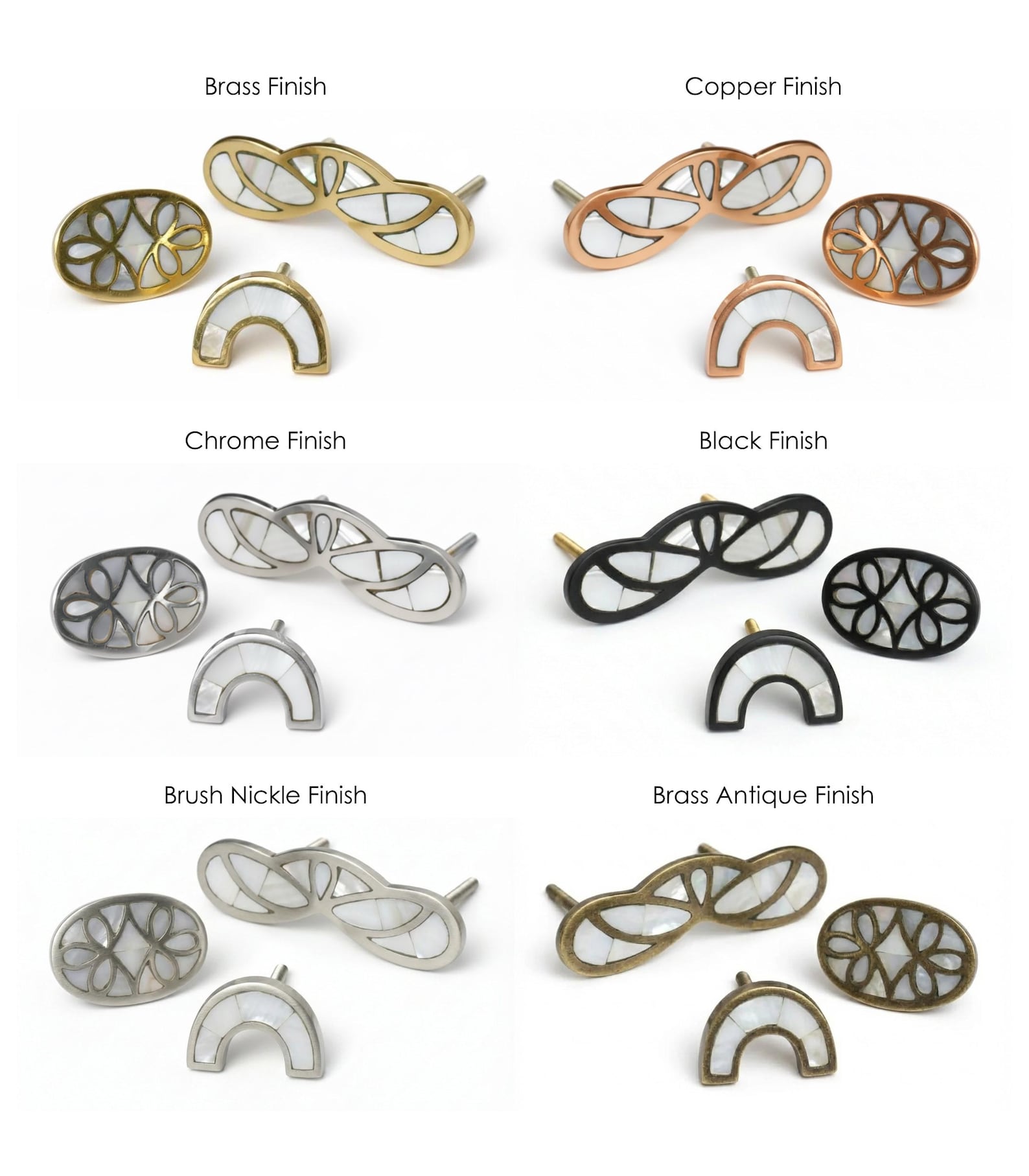 Mother of Pearl Butterfly Cabinet Pulls