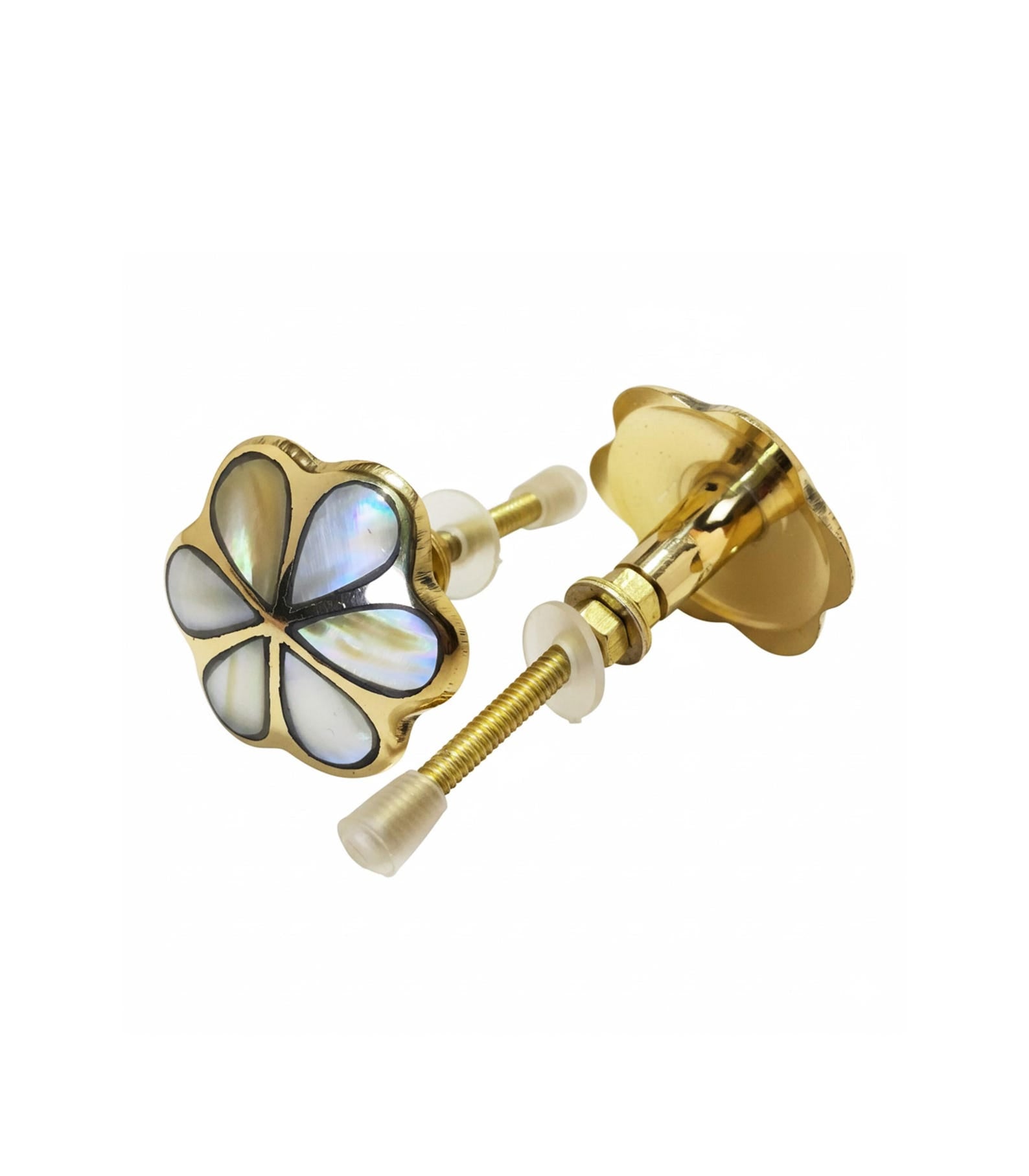 Pearl Floral Cabinet Knob