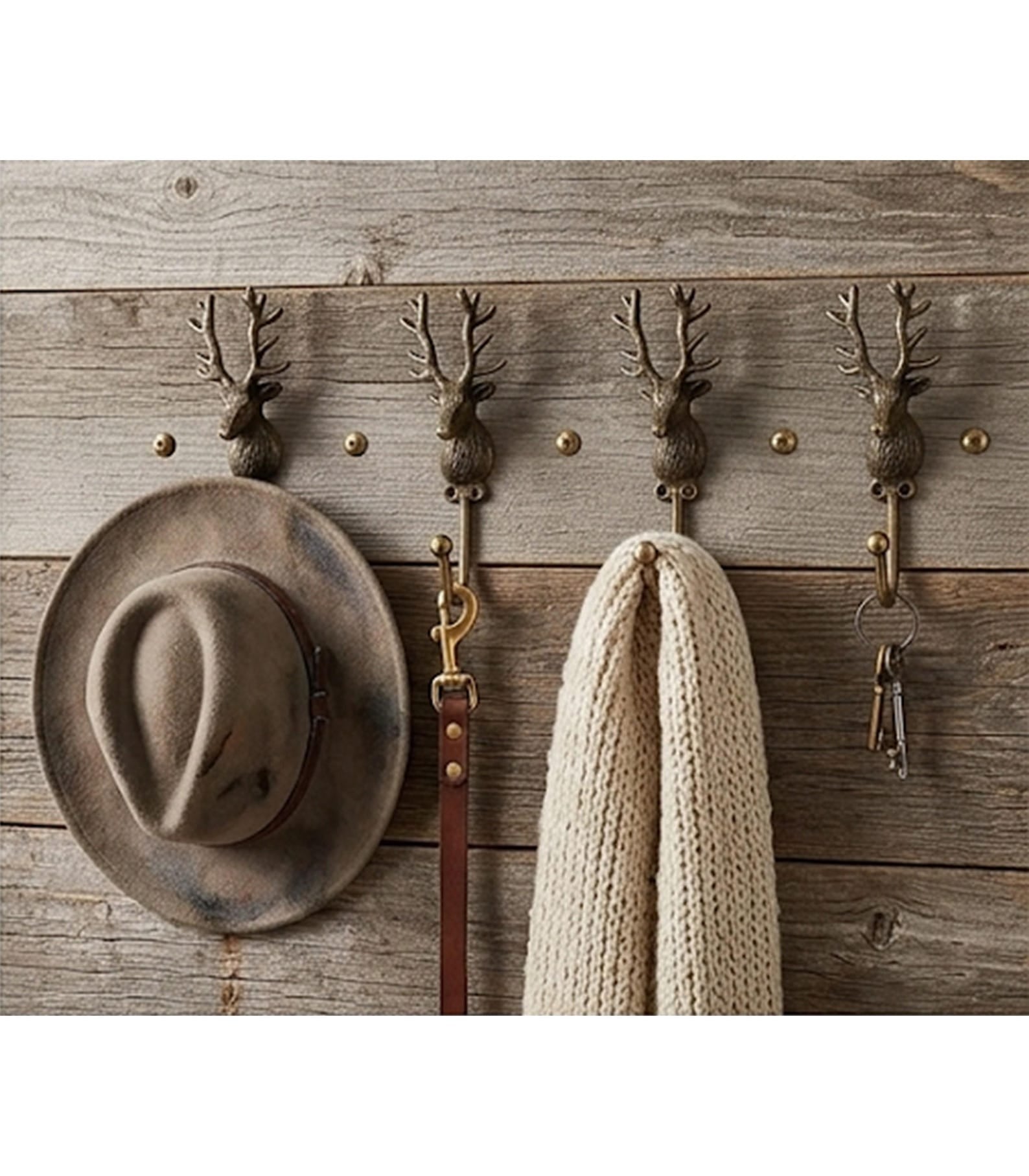 Antique Deer Wall Hooks