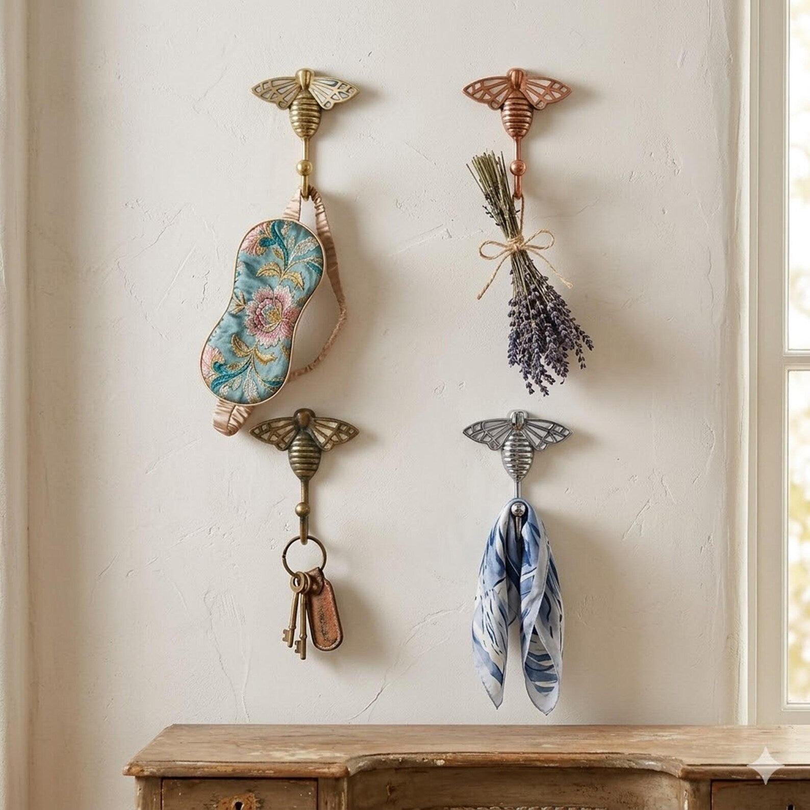 Decorative Bumblebee Wall Hook & Cabinet Pull