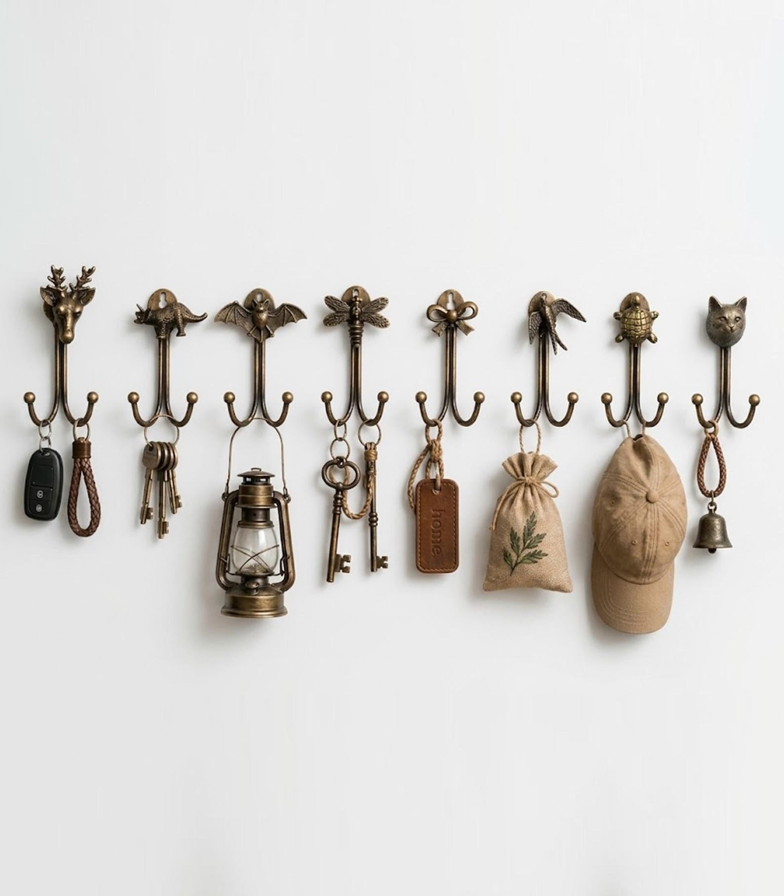 Antique Animal Double Hooks