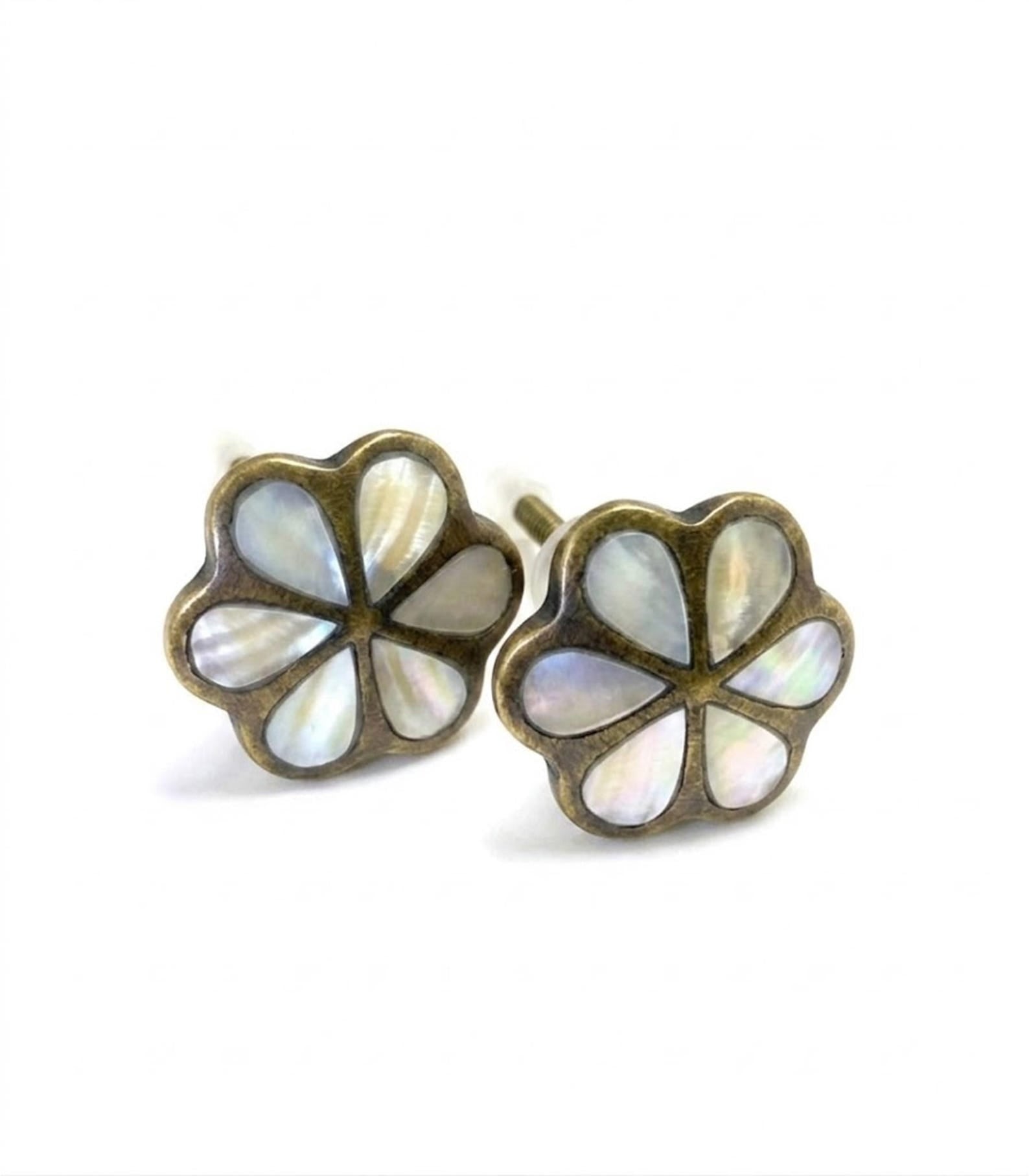 Pearl Floral Cabinet Knob