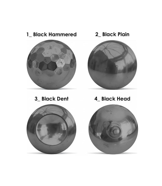 Blackened Brass Sphere Cabinet Knobs