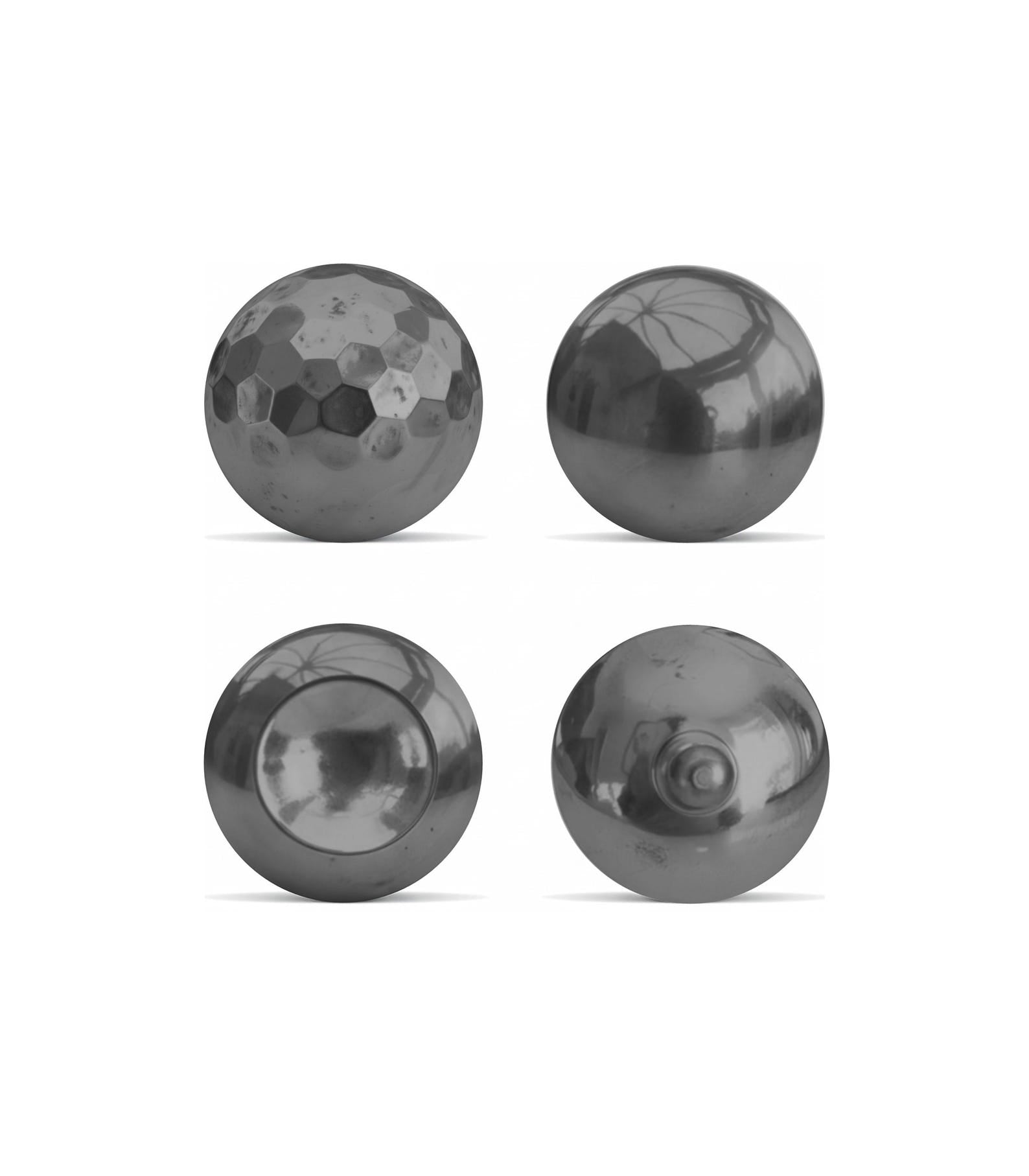 Blackened Brass Sphere Cabinet Knobs
