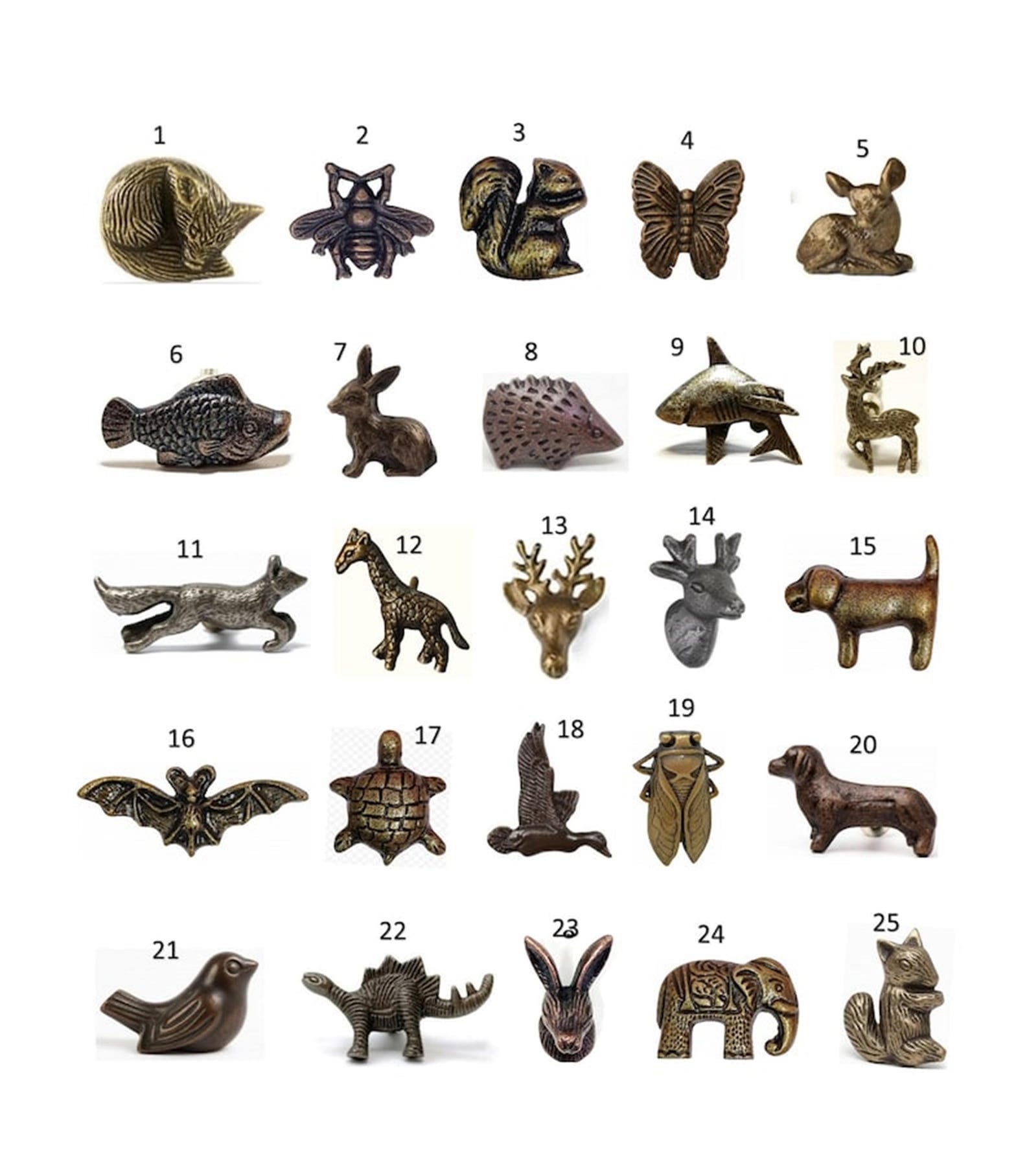 Antique Animal Double Hooks