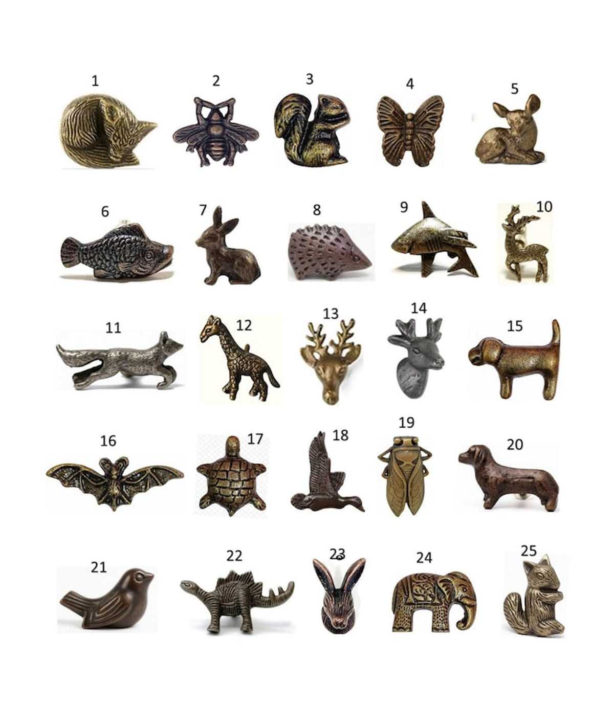 Antique Animal Double Hooks
