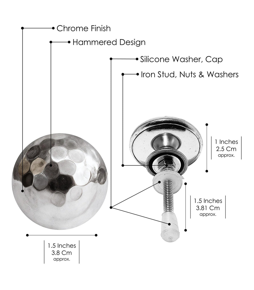Solid Brass Chrome Cabinet Knobs