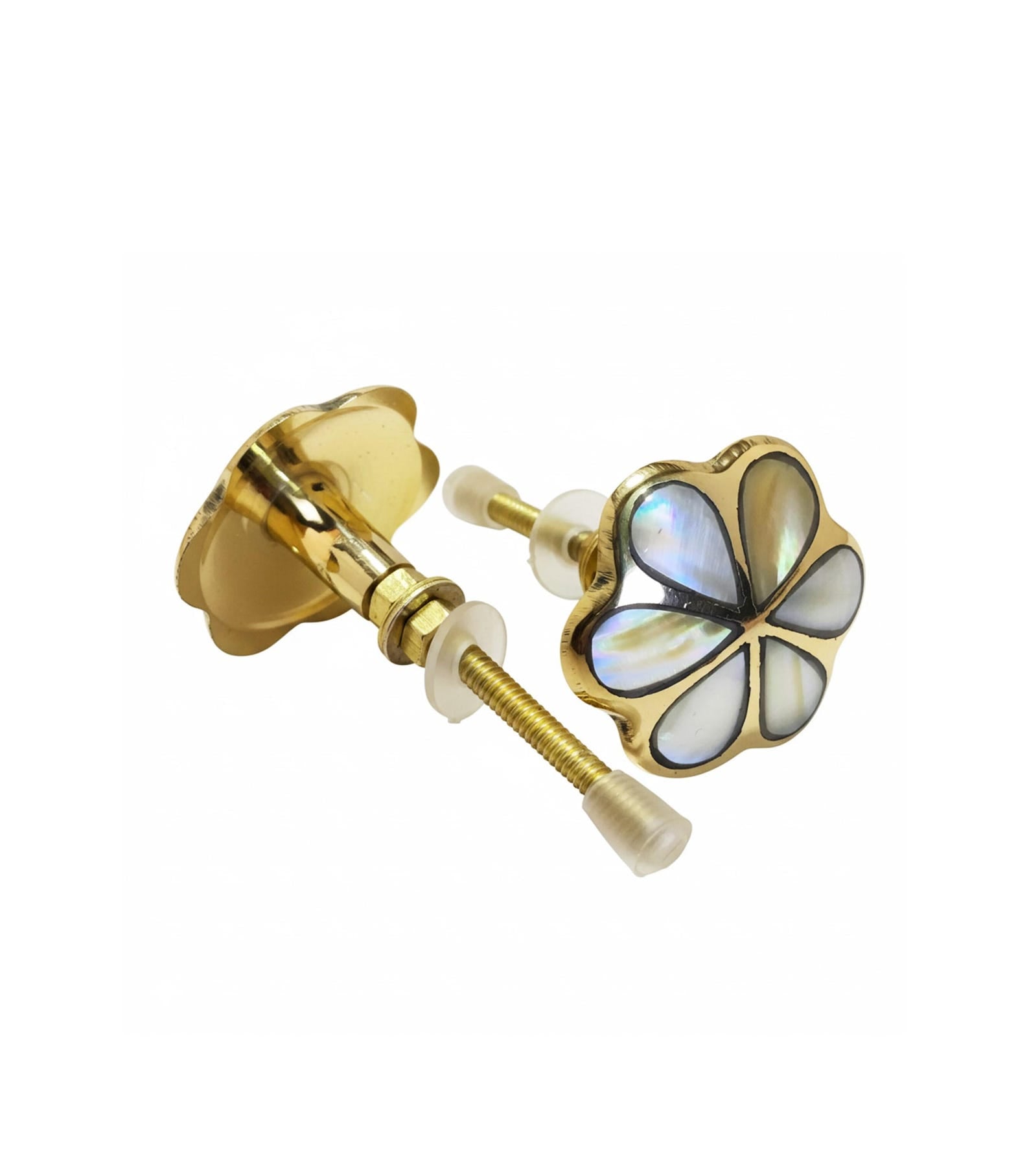 Pearl Floral Cabinet Knob