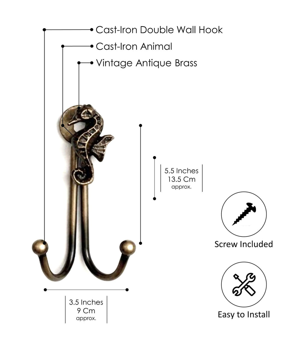 Antique Animal Double Hooks