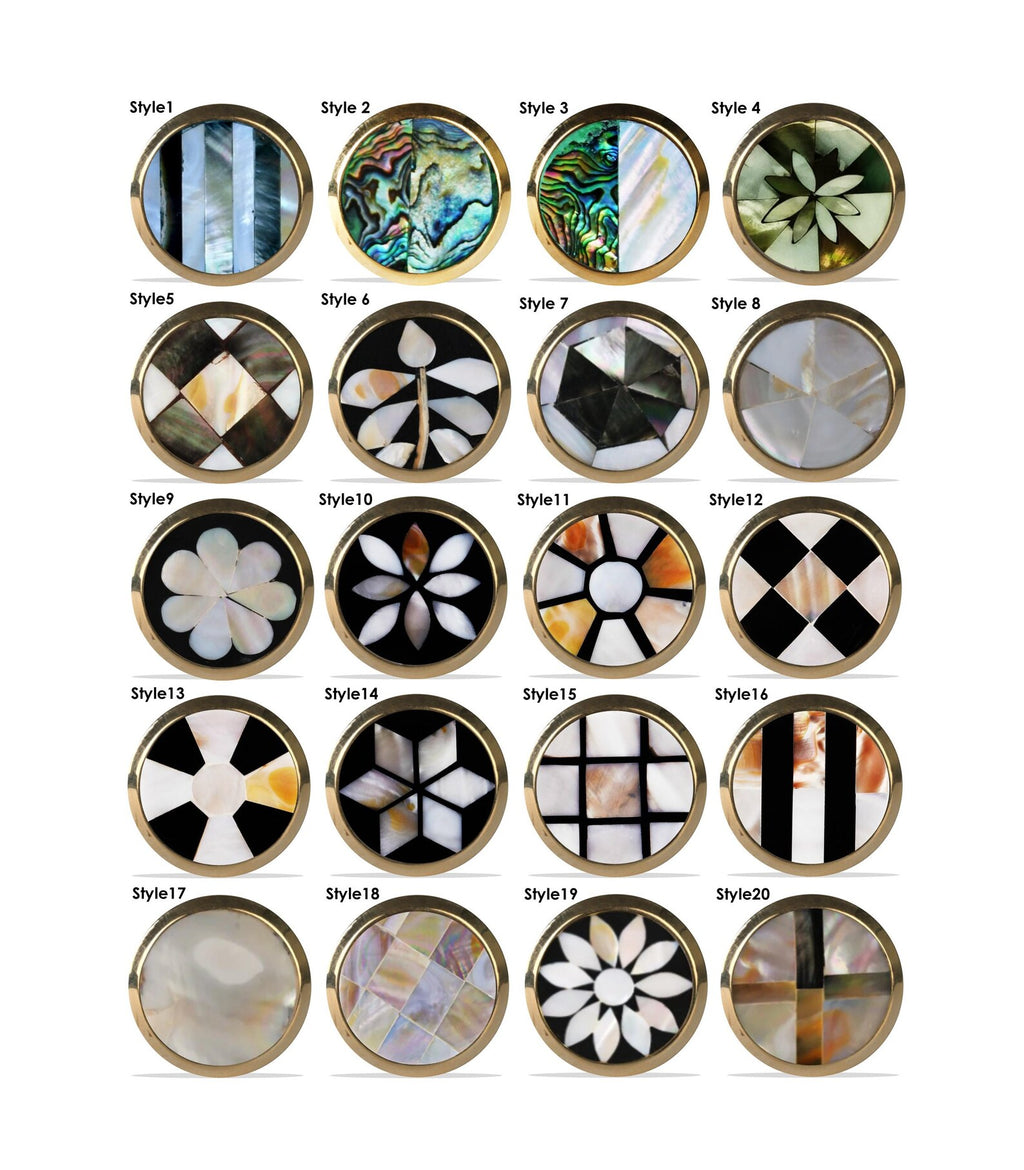 Mother of Pearl & Brass Opulence Handle