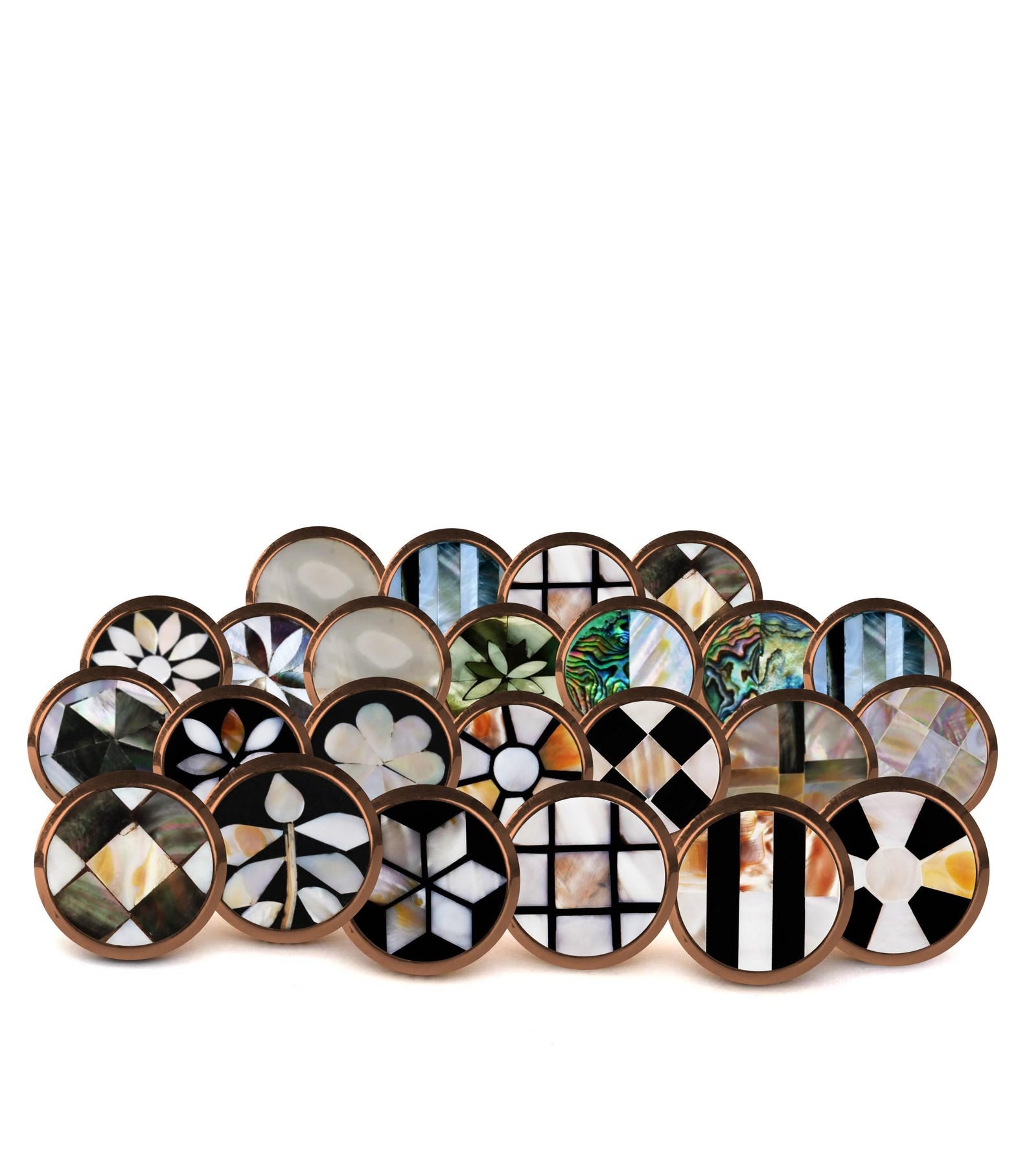 Handcrafted Mother of Pearl Cabinet Knobs