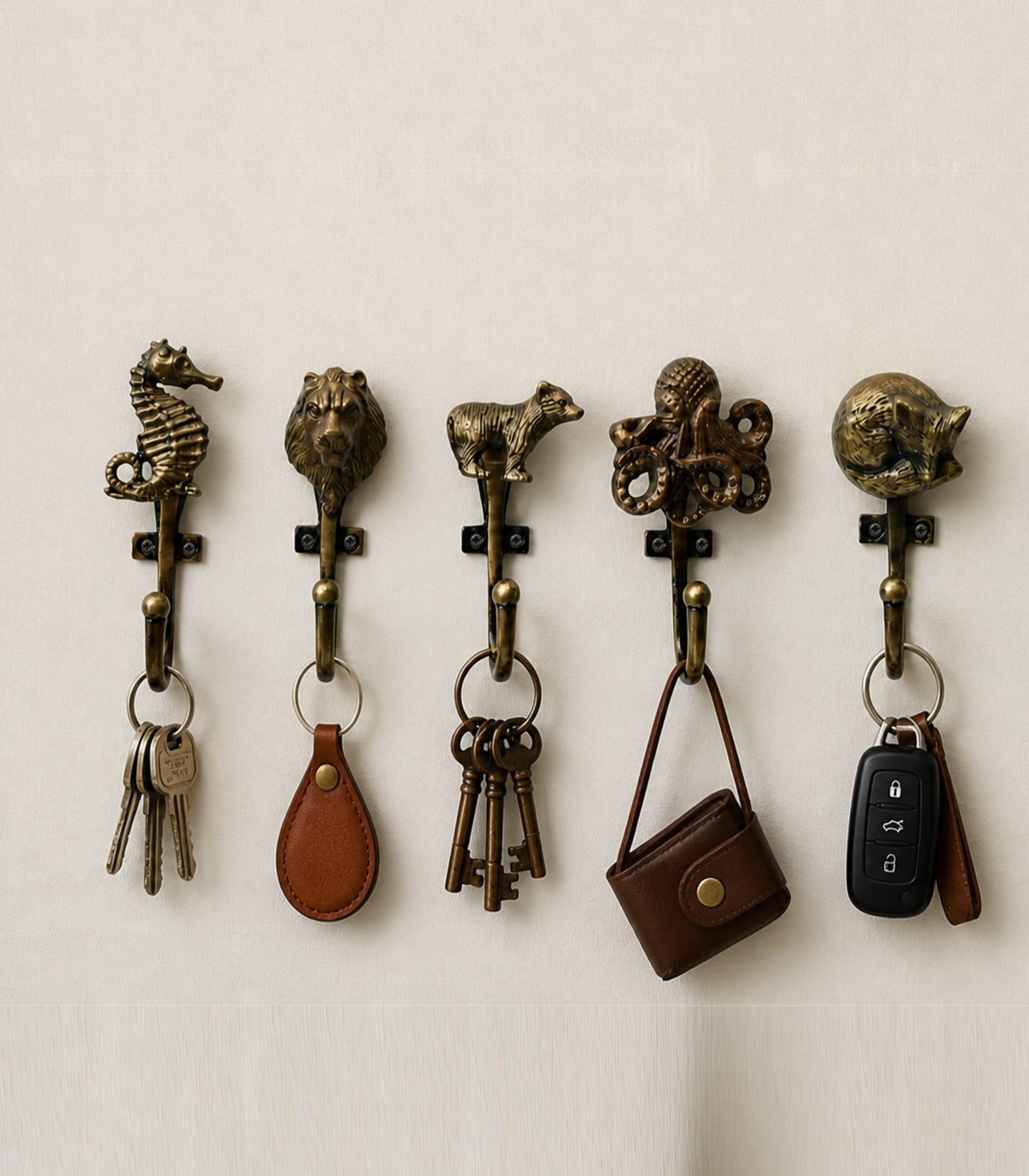 Antique Iron Animal Hooks