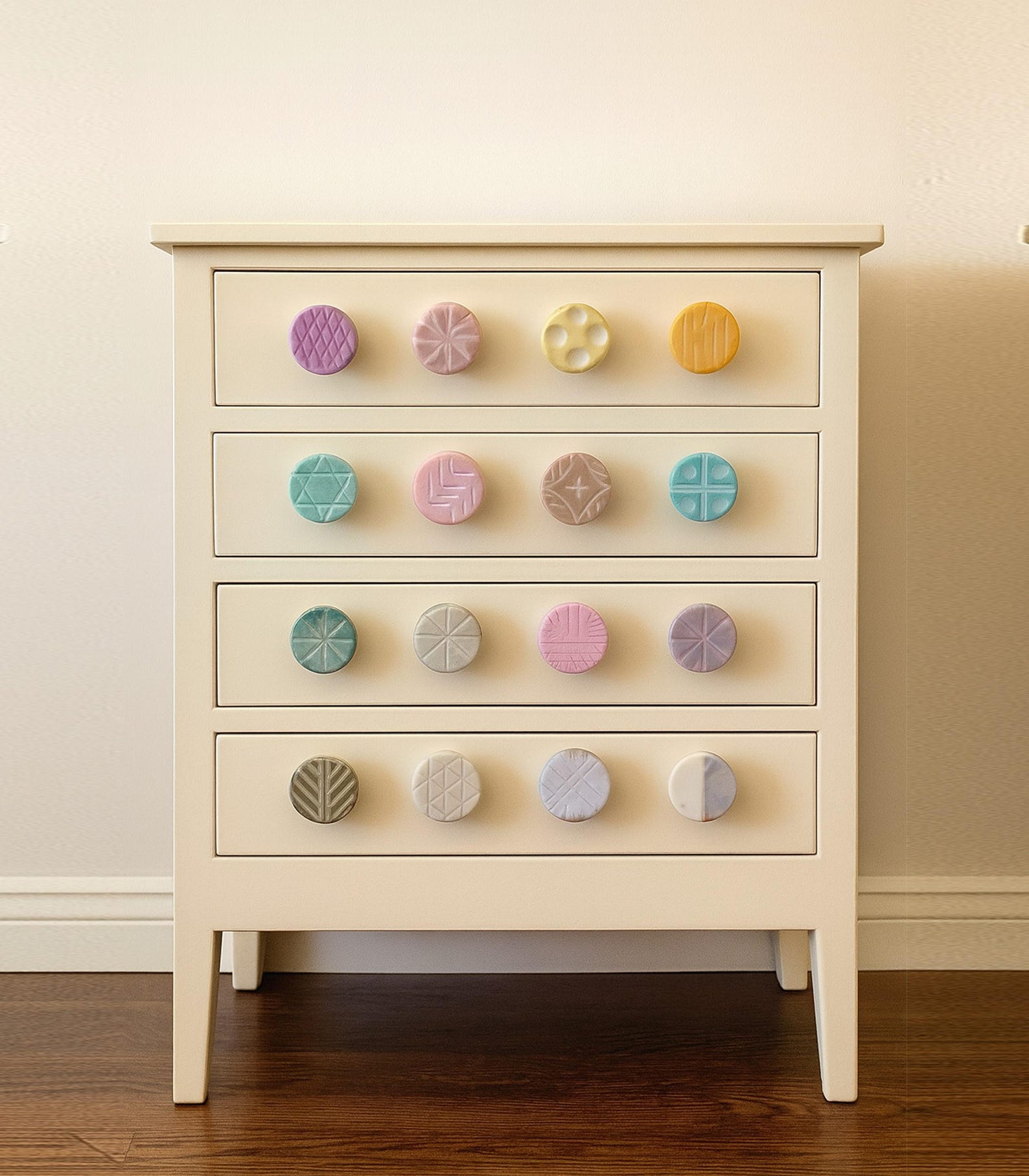 Marbled Stone Drawer Knob Handmade