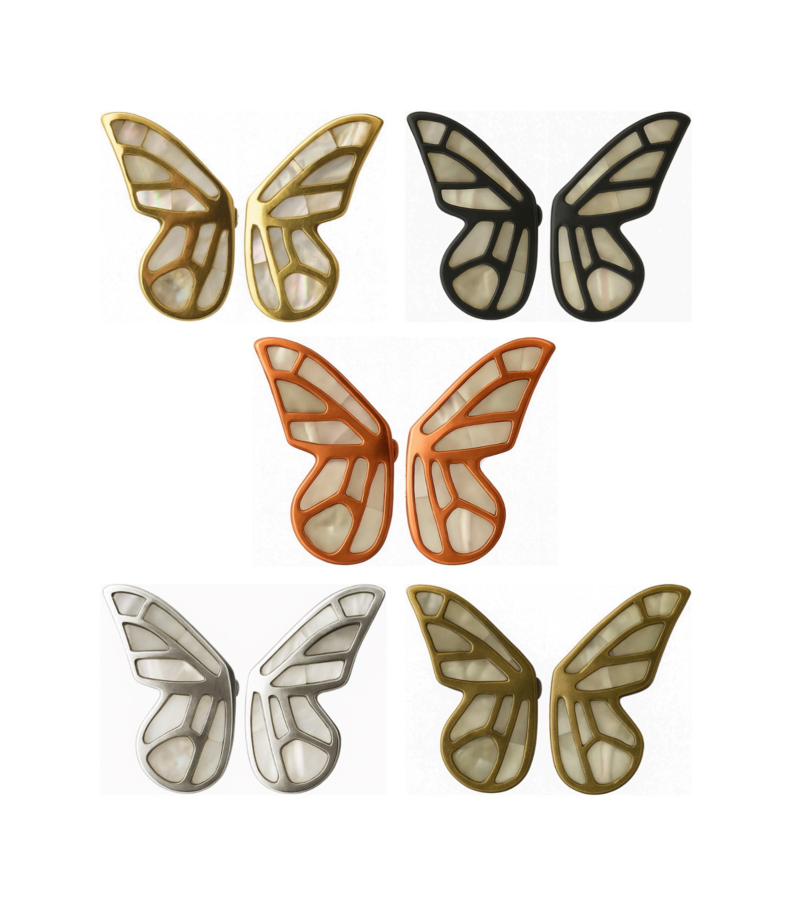 Mother of Pearl Butterfly Cabinet Knob