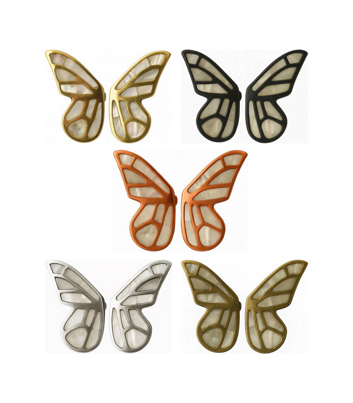 Mother of Pearl Butterfly Cabinet Knob