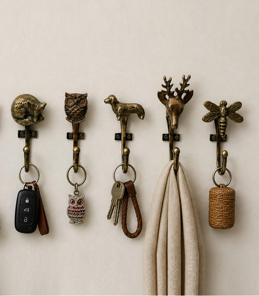 Antique Iron Animal Hooks