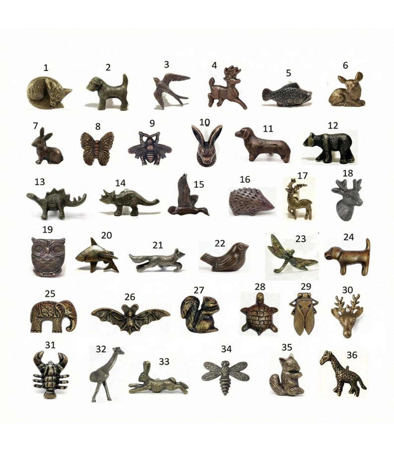 Antique Iron Animal Hooks