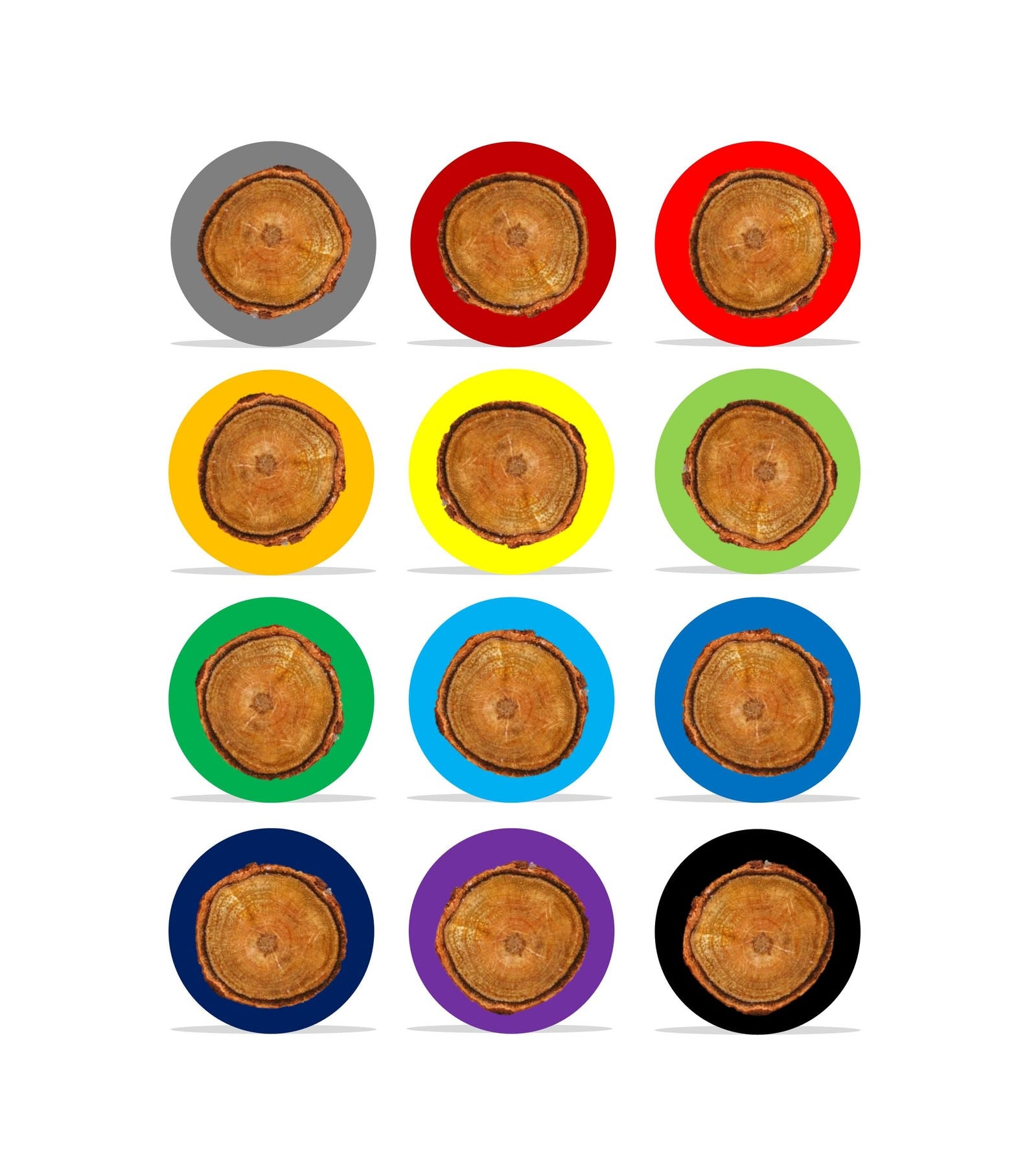 Colorful Resin & Wood Cabinet Knob
