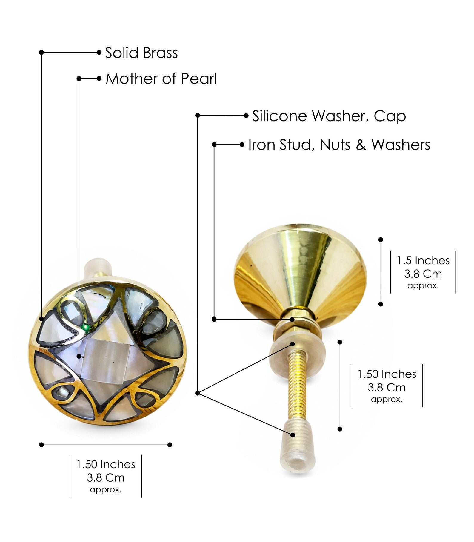 Vintage Pearl Cabinet Knob