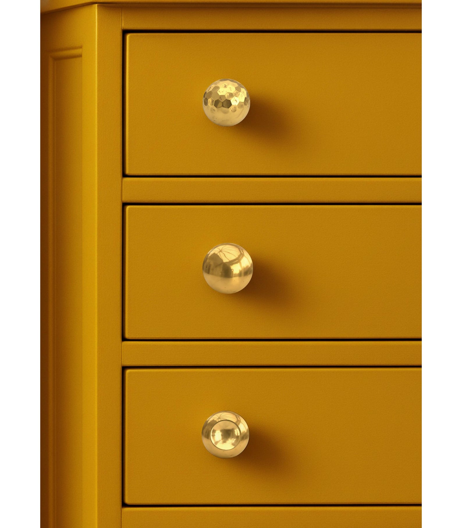 Premium Polished Brass Ball Cabinet Knobs