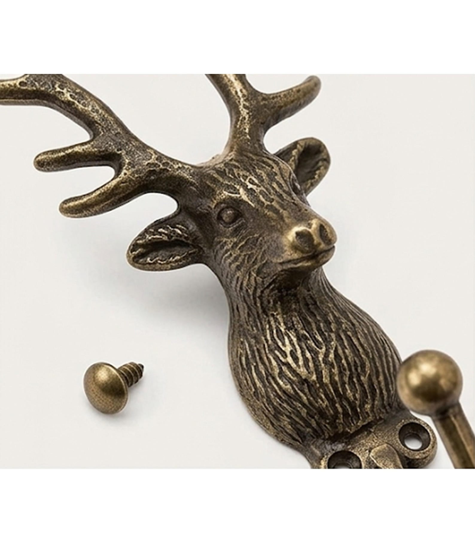 Antique Deer Wall Hooks