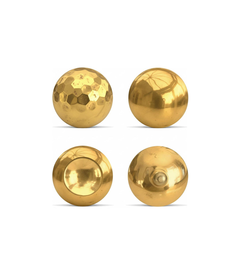 Premium Polished Brass Ball Cabinet Knobs