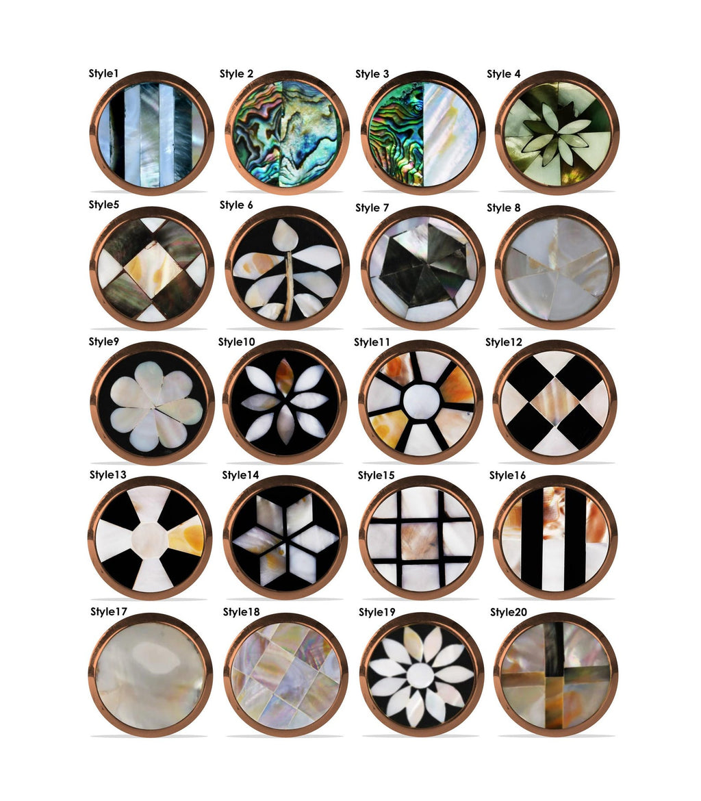 Handcrafted Mother of Pearl Cabinet Knobs