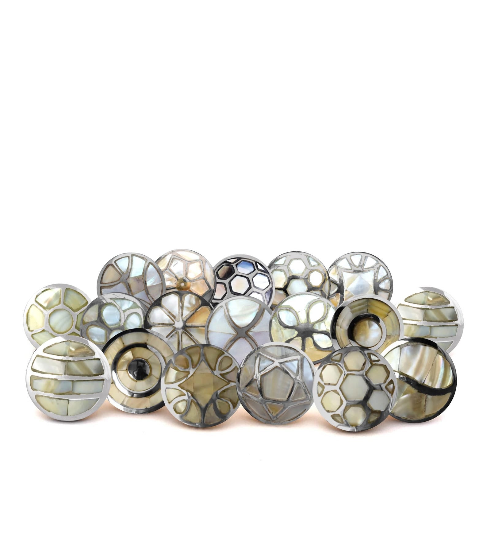 Mother of Pearl & Chrome Opulence Handle