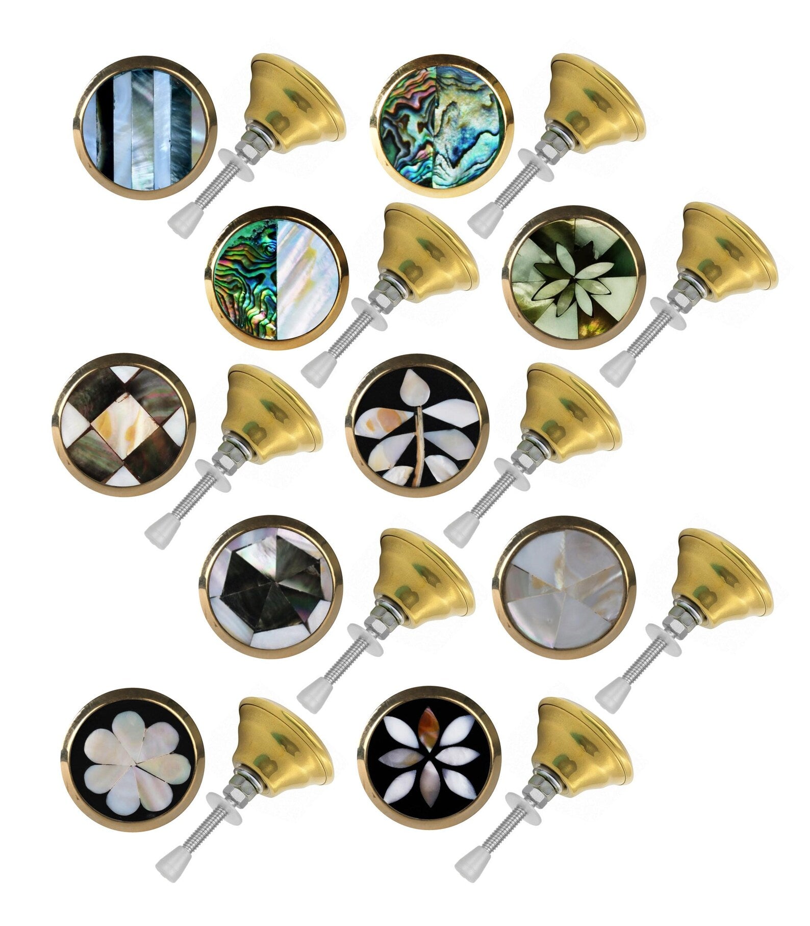 Mother of Pearl & Brass Opulence Handle